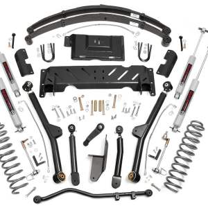 4.5 Inch Lift Kit | Long Arm | RR Leafs | NP242 | Jeep Cherokee XJ 4WD (84-01)