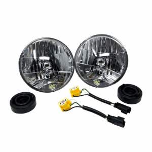 7" Headlight - H4 Halogen - 2-Lights - 55W / 60W DOT Headlight - for 07-18 Jeep JK