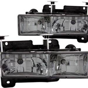 ANZO 88-98 GMC SMOKE HEADLIGHTS DRIVER/PASSENGER