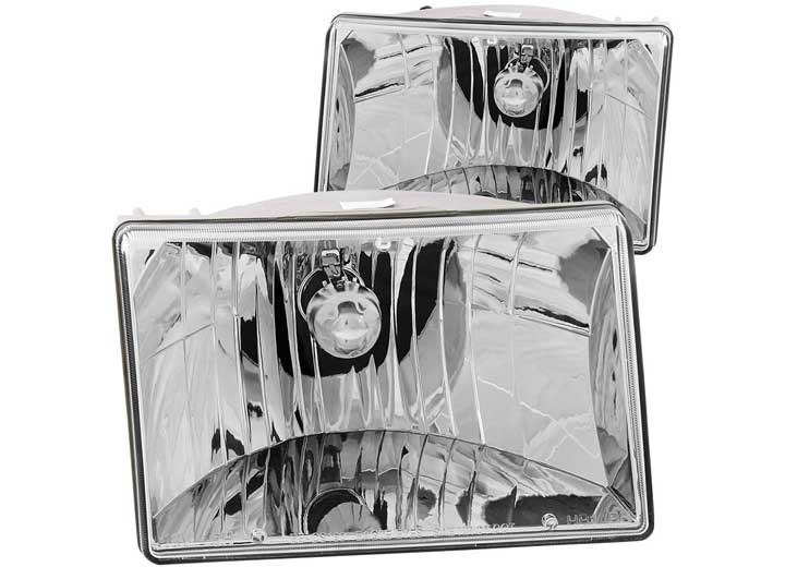 ANZO 93-98 GRAND CHEROKEE HEADLIGHTS CRYSTAL BLACK DRIVER/PASSENGER