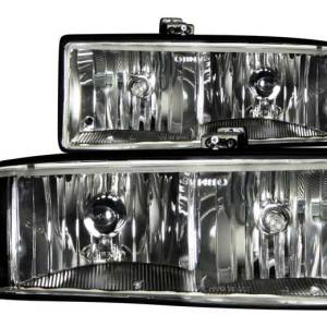 ANZO 98-04 S10/BLAZER CRYSTAL BLACK HEADLIGHTS -
