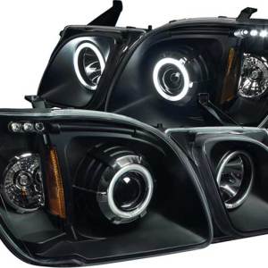 ANZO 98-07 LEXUS LX470 PROJECTOR HALO W/O CCFL BAR BLACK CLEAR AMBER (CCFL) HEADLIGHT