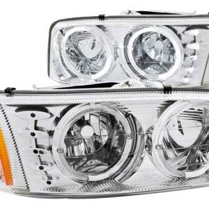 ANZO 99-06 GMC SIERRA PROJECTOR HEADLIGHTS W/HALO DRIVER/PASSENGER