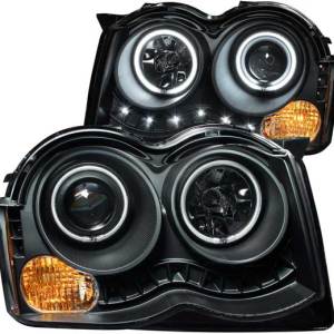 ANZO 08-10 GRAND CHEROKEE PROJECTOR W/HALO(CCFL)BLACK CLEAR HEADLIGHTS DRIVE/PASS