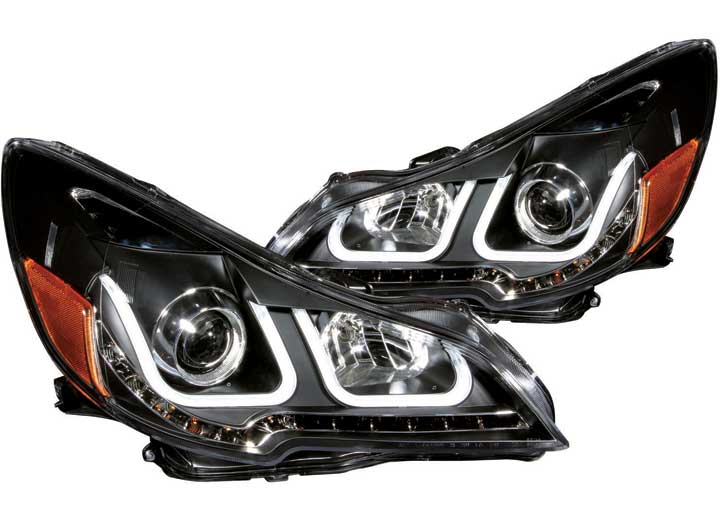 ANZO 10-14 OUTBACK PROJECTOR W/U-BAR BLACK CLEAR HEADLIGHTS DRIVER/PASSENGER