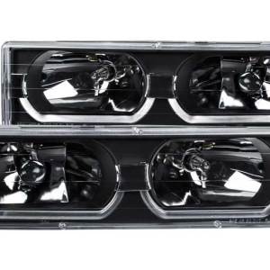 ANZO (DPN1) 88-98 SILVERADO/SIERRA/92-94 BLAZR/95-99 TAHOE/92-99 SUB/YUKON BLACK W/LOWBROW DRIV/PASS
