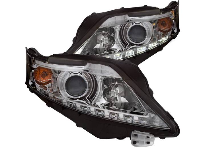 ANZO 10-12 RX350 PROJECTOR HEADLIGHTS W/U-BAR CHROME CLEAR DRIVER/PASSENGER