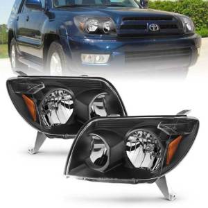 ANZO 03-05 4 RUNNER CRYSTAL HEADLIGHTS BLACK