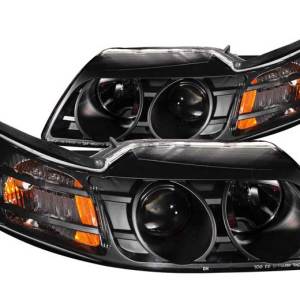 ANZO 99-04 MUSTANG HEADLIGHTS PROJECTOR BLACK DRIVER/PASSENGER