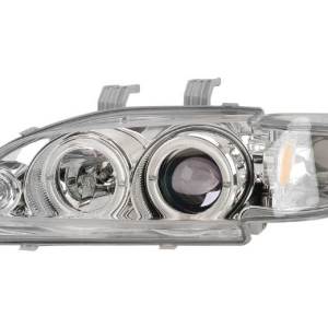 ANZO 92-95 CIVIC 2DR/3DR HEADLIGHTS PROJECTOR 1PC WITH HALO CHROME
