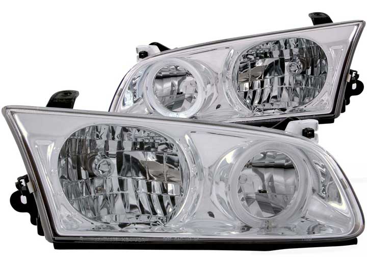 ANZO 00-01 CAMRY HEADLIGHTS WITH HALO CHROME DRIVER/PASSENGER