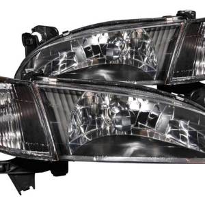 ANZO 98-00 COROLLA HEADLIGHTS CRYSTAL BLACK DRIVER/PASSENGER