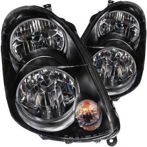 ANZO 03-04 G35 4DR HEADLIGHTS BLACK DRIVER/PASSENGER