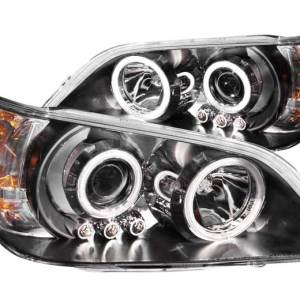 ANZO 01-05 IS 300 HEADLIGHTS BLACK CLEAR PROJECTOR WITH HALOS