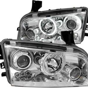 ANZO 06-10 CHARGER PROJECTOR CHROME HEADLIGHTS