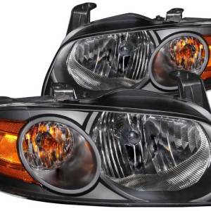 ANZO 04-06 NISSAN SENTRA BLACK AMBER HEADLIGHTS