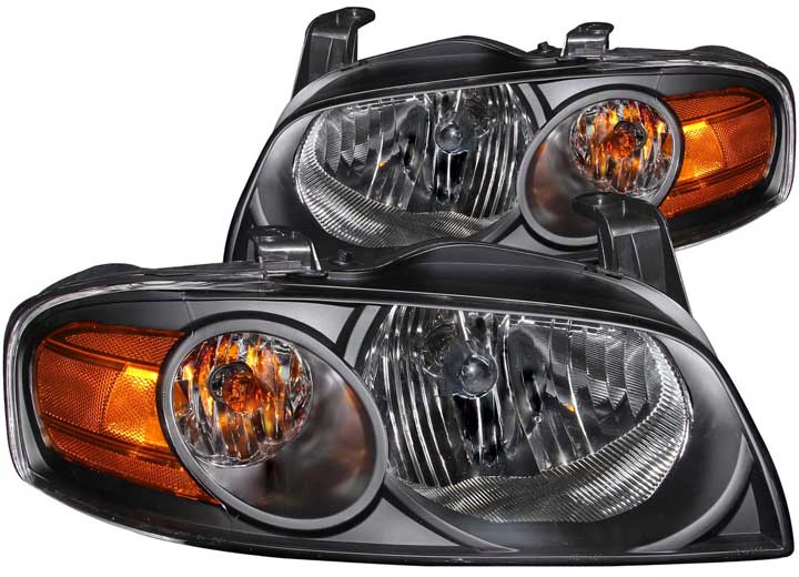 ANZO 04-06 NISSAN SENTRA BLACK AMBER HEADLIGHTS