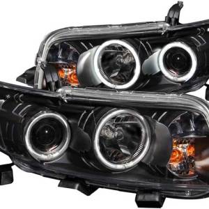 ANZO 08-10 SCION XB PROJECTOR HALO BLACK CLEAR HEADLIGHTS DRIVER/PASSENGER