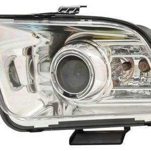 ANZO 05-09 MUSTANG PROJECTOR HALO CHROME CLEAR(2010 STYLE) HEADLIGHTS