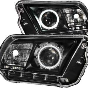 ANZO 10-14 MUSTANG PROJECTOR HALO BLACK CLEAR(CCFL HEADLIGHTS DRIVER/PASSENGER