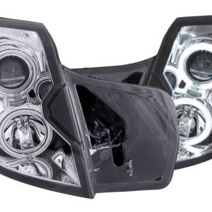 ANZO 03-07 CTS PROJECTOR HALO CHROME CLEAR CCFL HEADLIGHTS DRIVER/PASSENGER