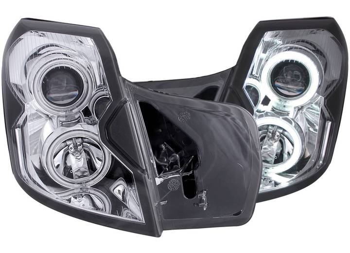ANZO 03-07 CTS PROJECTOR HALO CHROME CLEAR CCFL HEADLIGHTS DRIVER/PASSENGER
