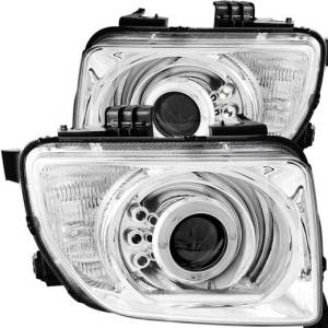 ANZO 03-06 ELEMENT PROJECTOR HALO CHROME CLEAR HEADLIGHTS