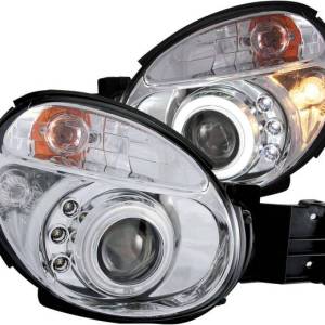 ANZO 02-04 IMPREZA PROJECTOR HALO CHROME CLEAR CCFL HEADLIGHTS