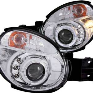 ANZO 02-04 IMPREZA PROJECTOR HALO CHROME CLEAR HEADLIGHTS