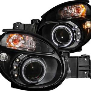 ANZO 02-04 IMPREZA PROJECTOR HALO BLACK CLEAR HEADLIGHTS DRIVER/PASSENGER