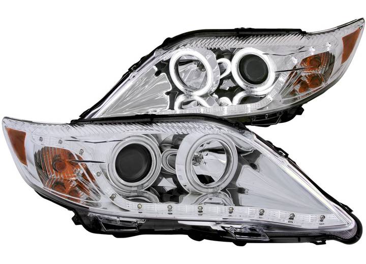ANZO 10-11 CAMRY PROJECTOR HALO CHROME CLEAR (CCFL) HEADLIGHTS