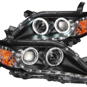 ANZO 10-11 CAMRY PROJECTOR HALO BLACK CLEAR HEADLIGHTS DRIVER/PASSENGER