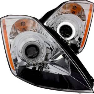 ANZO 03-05 NISSAN 350Z PROJECTOR HALO CHROME CLEAR (CCFL) HEADLIGHTS
