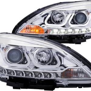 ANZO 13-15 SENTRA HEADLIGHT PROJECTOR W/U-BAR CHROME CLEAR DRIVER/PASSENGER