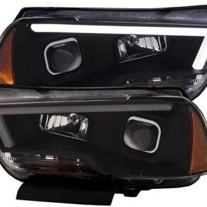 ANZO 11-14 CHARGER PROJECTOR HEADLIGHTS W/PLANK STYLE DESIGN BLACK