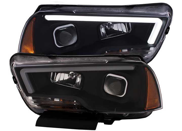 ANZO 11-14 CHARGER PROJECTOR HEADLIGHTS W/PLANK STYLE DESIGN BLACK