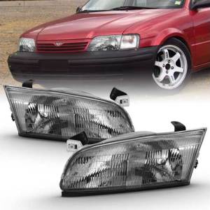ANZO 97-99 CAMRY CRYSTAL HEADLIGHT CHROME AMBER(OE)