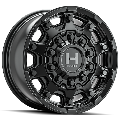 HOSTILE H134 CONDOR SATIN BLACK 18X9.50 8-165.1 12MM 125.2MM