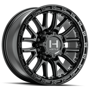 HOSTILE H135 RIDGECREST SATIN BLACK 17X9 8-180 0MM 125.2MM