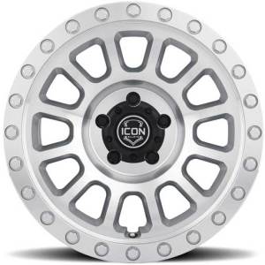Icon Alloys Hulse 17x8.5 Silver Machined 6x139.7 0mm Offset 4.75in Backspacing