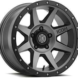 Icon Alloys Rebound 17x8.5 Titanium 5x150 25mm Offset 5.75in Backspacing