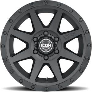 Icon Alloys Rebound 17x8.5 Dual Black 6x139.7 0mm Offset 4.75in Backspacing