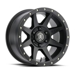 Icon Alloys Rebound 17x8.5 Satin Black 6x139.7 0mm Offset 4.75in Backspacing