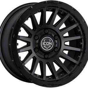 Icon Alloys Recon Pro 17x8.5 Satin Black 5x150 25mm Offset 5.75in Backspacing