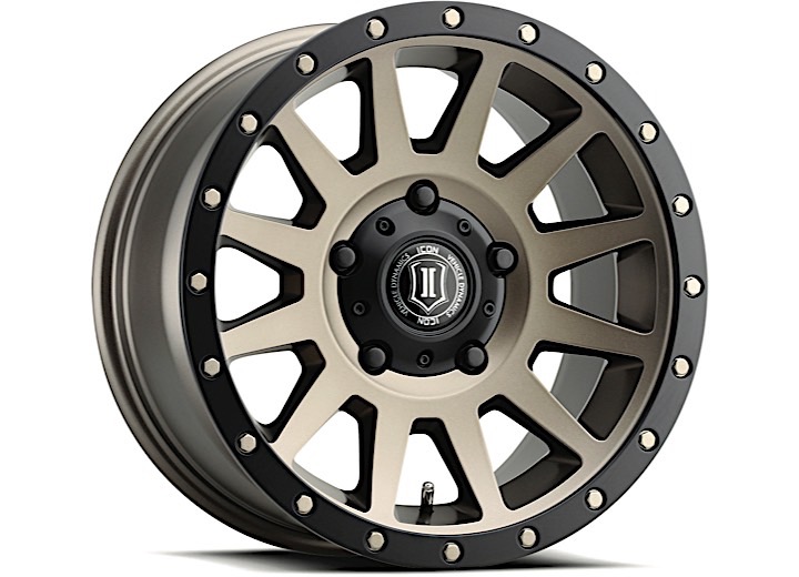 Icon Alloys Compression 17x8.5 Bronze 5x127 6mm Offset 4.5in Backspacing