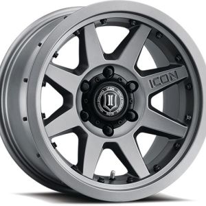 Icon Alloys Rebound Pro 17x8.5 Titanium 5x127 6mm Offset 4.5in Backspacing