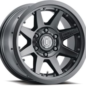 Icon Alloys Rebound Pro 17x8.5 Satin Black 6x139.7 0mm Offset 4.75in Backspacing