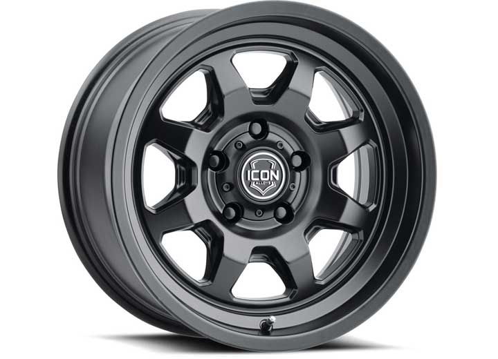 Icon Alloys Nuevo 17x8.5 Satin Black 5x127 6mm Offset 4.5in Backspacing