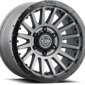 Icon Alloys Recon Pro 17x8.5 Charcoal With Black Ring 6x139.7 25mm Offset 5.75in Backspacing