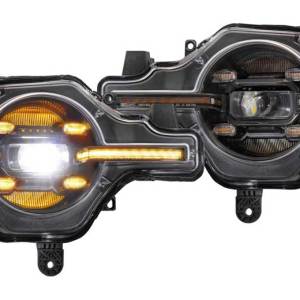 MORIMOTO 21-C BRONCO XB LED HEADLIGHTS PAIR / AMBER DRL
